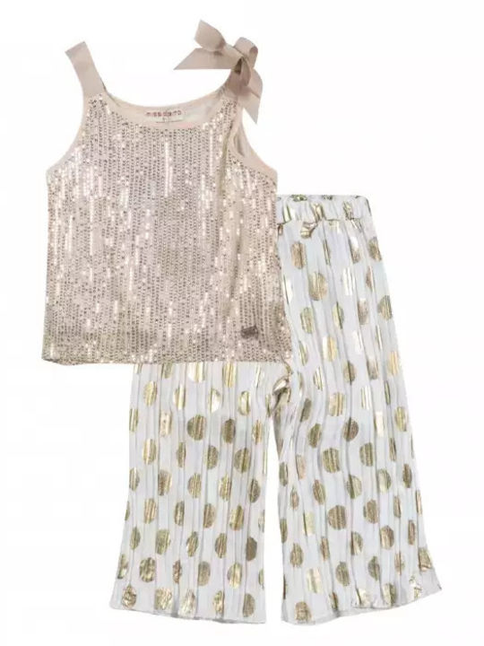 Kids' Set with Pants Summer 2pcs Gold