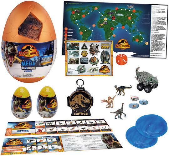 Captivz Mega Egg Clash Edition Jurassic World για 3+ Ετών