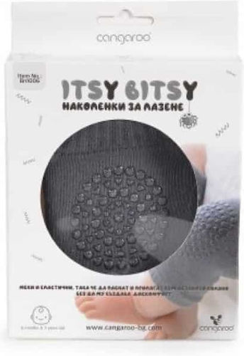 Cangaroo Itsy Bitsy Crawling Knee Pad made of Fabric Dark Grey 2pcs