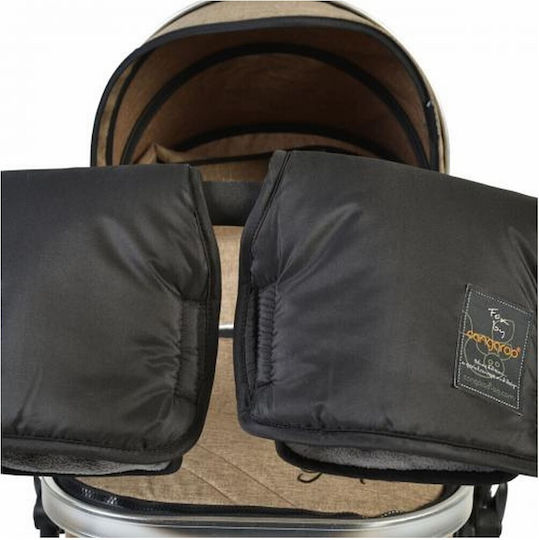 Cangaroo Handschellen Kinderwagen Schwarz Hand Muff