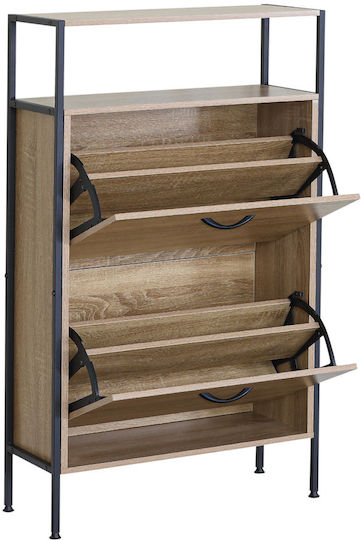 Metall Schuhschrank 60x24x105cm