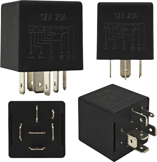 6-Pin 12V 20A Relais Für Scheibenwischer Kompatibel Mit VW