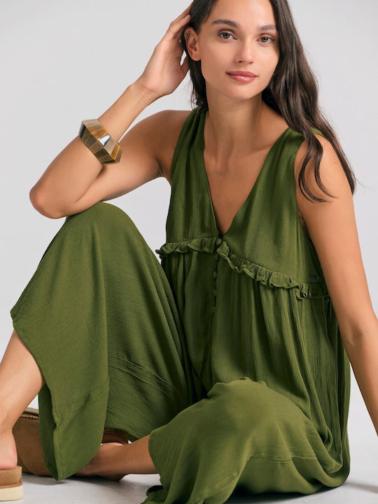 Women's One-piece Suit Hunter Green Khaki