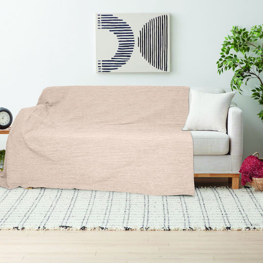 Kipper Sancho Покривка За Двуместен Диван 180x250см Ecrou