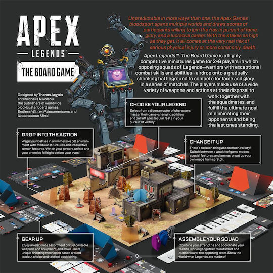 Настолна игра Apex Legends за 2-6 играчи 14+ години (EN) Glass Canon Unplugged