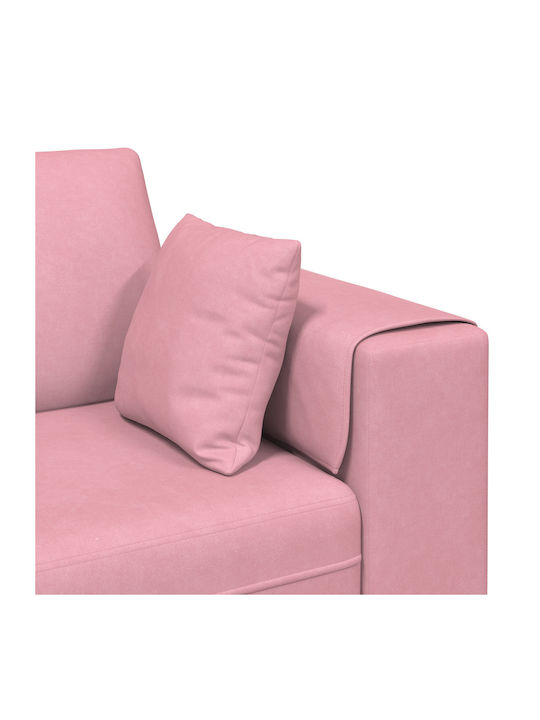 Living Room Furniture Set Couch & Stool Pink