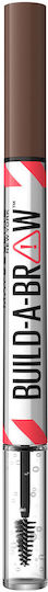 Maybelline Build-a-brow 2 Easy Steps Pencil for Eyebrows Medium Brown