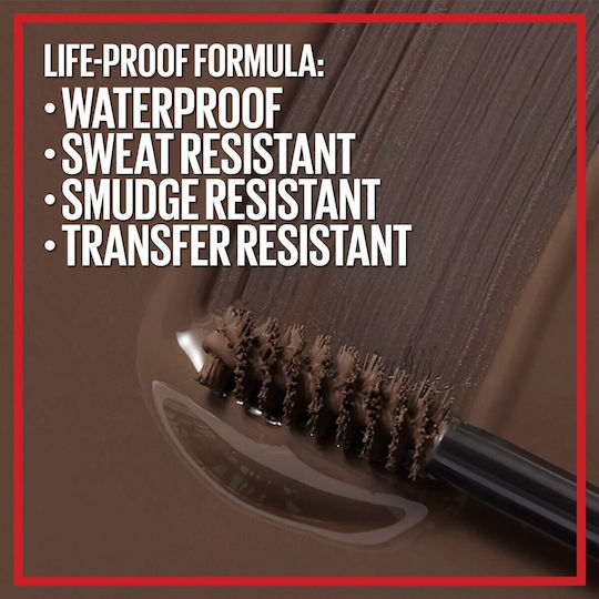 Maybelline Tattoo Brow 36H Waterproof Gel for Eyebrows 260 Deep Brown 6ml