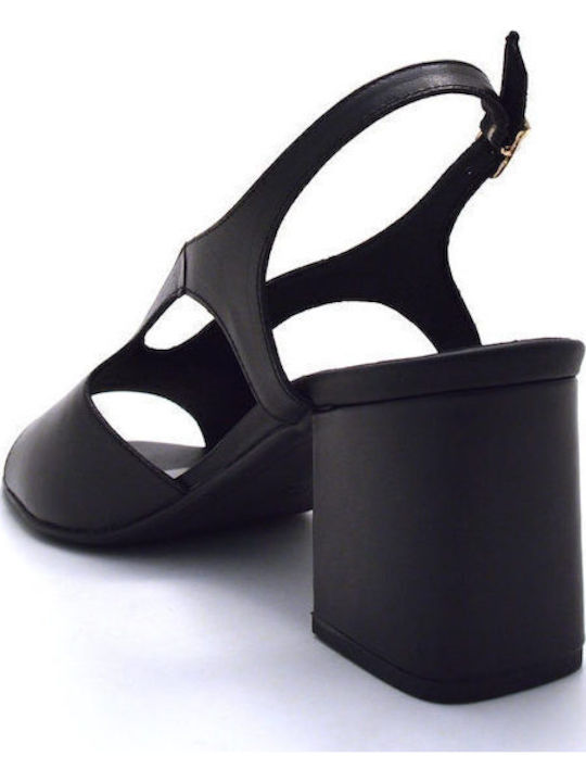 Leder Sandalen Anatomisch Schwarz