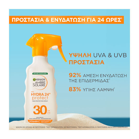 Garnier Hydra 24h Protect Waterproof Body Sunscreen SPF30 Spray 270ml