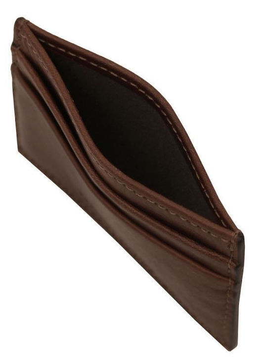 Ανδρικό Πορτοφόλι Καρτών Dark Brown