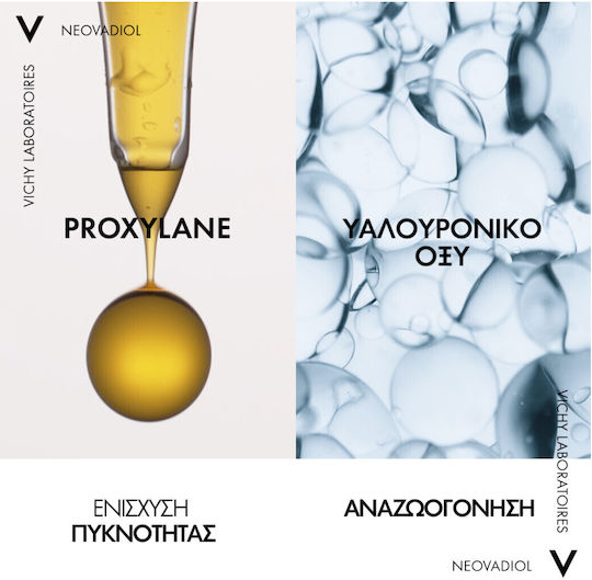 Vichy Neovadiol Peri-Menopauză Cremă de Față de Noapte pentru Anti-îmbătrânire, Tonifiere și Strălucire cu Acid Hialuronic 50ml
