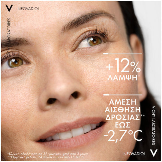 Vichy Neovadiol Peri-Menopauză Cremă de Față de Noapte pentru Anti-îmbătrânire, Tonifiere și Strălucire cu Acid Hialuronic 50ml