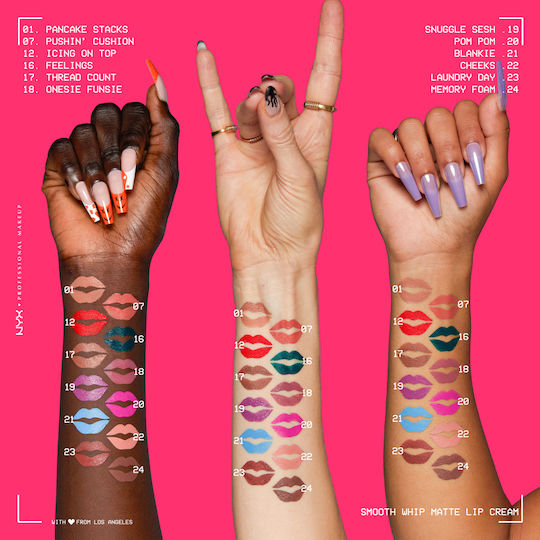 NYX Professional Makeup Smooth Whip Matte Lip Cream Течен Червило Мат Faux Fur 4мл