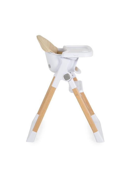 Cangaroo Almond Foldable Baby Highchair Beige