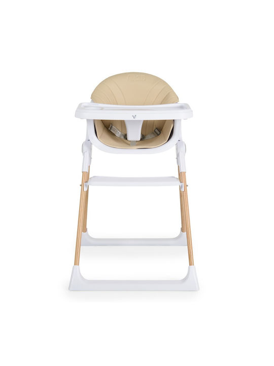 Cangaroo Almond Foldable Baby Highchair Beige