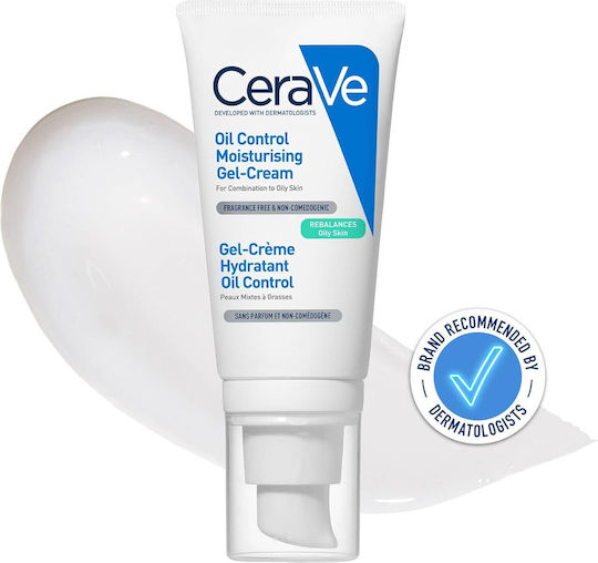 CeraVe Oil Control Ενυδατικό & Ρυθμιστικό Gel Προσώπου Ημέρας με Υαλουρονικό Οξύ & Νιασιναμίδη 52ml