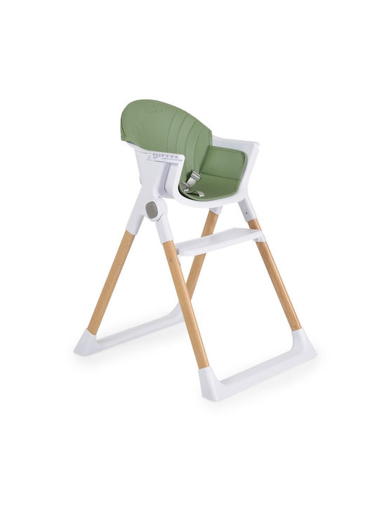 Cangaroo Almond Foldable Baby Highchair Green