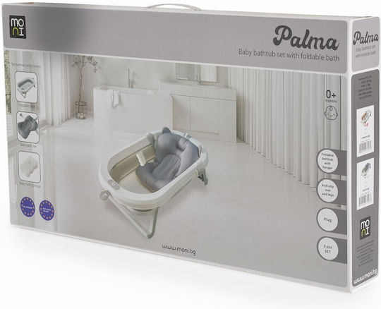 Moni Foldable Baby Bath Palma Gray