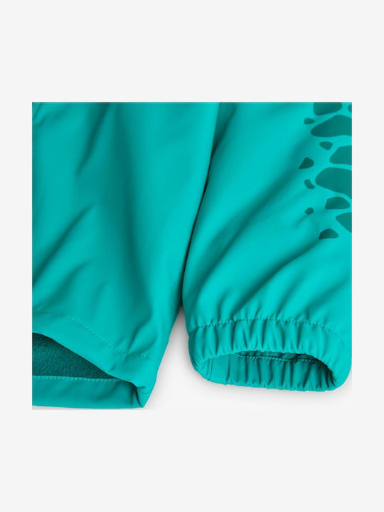 Waterproof Kids' Trench Coat with Lining & Hood Green