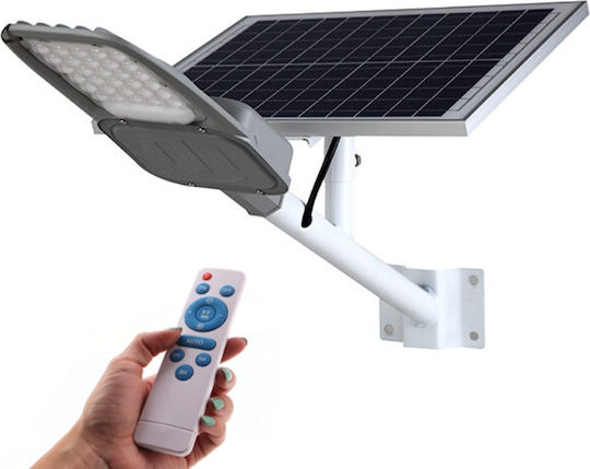 Lampa Montat pe perete Lampă Solară 60W 2050lm Alb Rece 6000K cu Senzor de Mișcare, Fotocelulă și Telecomandă IP65