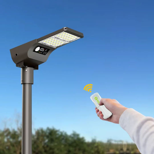 Lampa Montat pe perete Lampă Solară 160W 6000lm Bianco reglabil cu Senzor de Mișcare, Fotocelulă și Telecomandă IP65