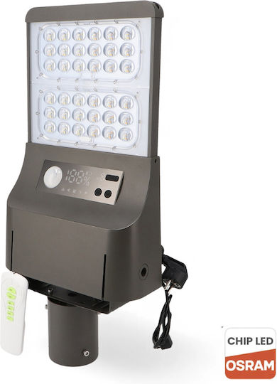 Lampa Montat pe perete Lampă Solară 160W 6000lm Bianco reglabil cu Senzor de Mișcare, Fotocelulă și Telecomandă IP65