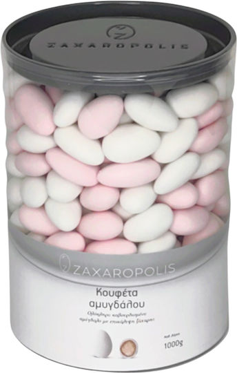 Jordan Almonds Zaxaropolis Almond White Pink 1kg ≈250pcs