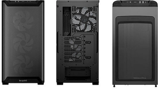 Be Quiet Pure Base 501 LX Gaming Midi Tower Κουτί Υπολογιστή με Πλαϊνό Παράθυρο και RGB Φωτισμό Μαύρο