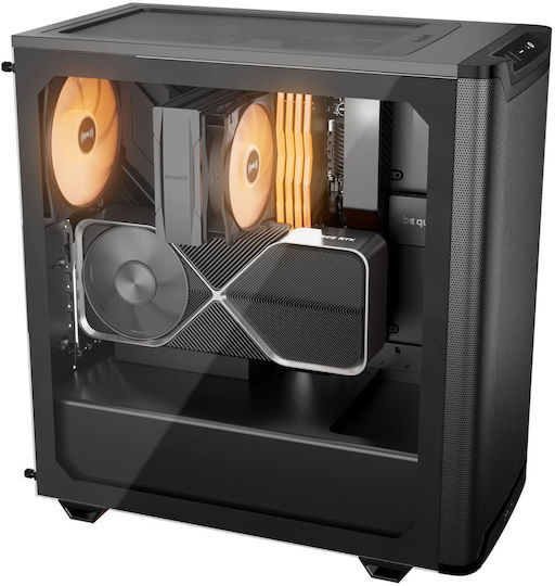 Be Quiet Pure Base 501 DX Gaming Midi Tower Κουτί Υπολογιστή με Πλαϊνό Παράθυρο και RGB Φωτισμό Μαύρο