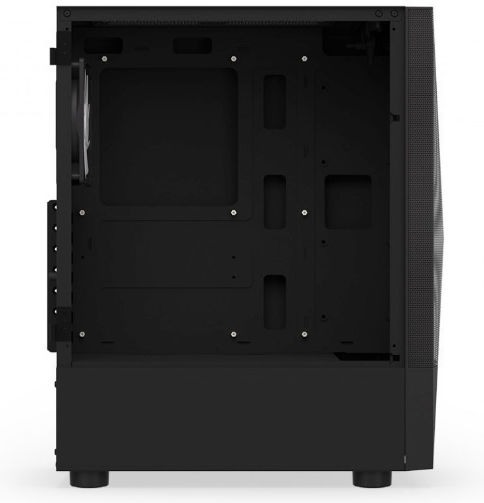 Krux Vako Gaming Midi Tower Computer Case with Side Window and RGB Lighting Black