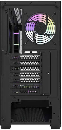 Darkflash DS900 + 7 ARGB Fans Gaming Midi Tower Κουτί Υπολογιστή με Πλαϊνό Παράθυρο Μαύρο