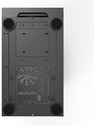 Montech X3 Mesh Геймърско бюро Midi Tower Компютърна кутия със страничен прозорец и RGB осветление Черен