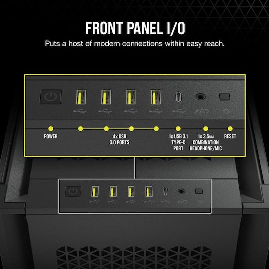 Corsair 7000D Airflow Gaming Full Tower Computer Case With Black Side Window