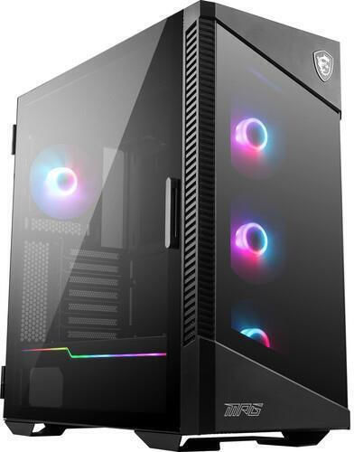 MSI MPG Velox 100R Геймърско бюро Midi Tower Компютърна кутия със страничен прозорец Черен
