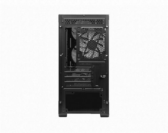 MSI MAG Forge M100R Gaming Micro Tower Κουτί Υπολογιστή με Πλαϊνό Παράθυρο και RGB Φωτισμό Μαύρο