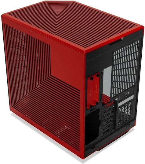 HYTE Y70 Touch Infinite Gaming Midi Tower Computer Case with Side Window Black Cherry