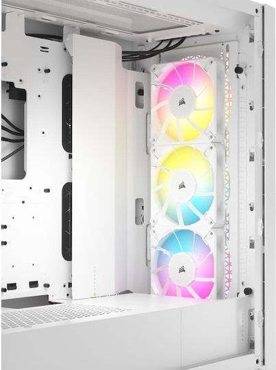 Corsair 5000D RGB Airflow Gaming Midi Tower Computer Case with Side Window White