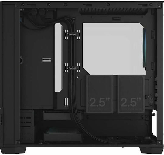 Fractal Design Pop Mini Air Gaming Mini Tower Κουτί Υπολογιστή με Πλαϊνό Παράθυρο και RGB Φωτισμό RGB Black TG Clear