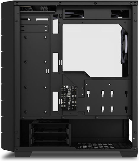 Sharkoon HEX Gaming Midi Tower Computer Case with Side Window and RGB Lighting Black