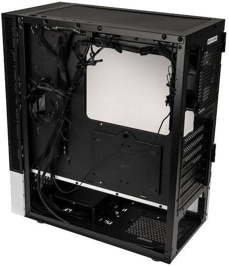 Kolink Observatory MX Glass ARGB Gaming Midi Tower Computer Case with Side Window Black / White