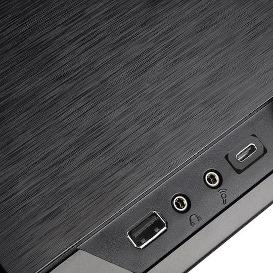 Silverstone GD09B-C Home Theater Κουτί Υπολογιστή Μαύρο