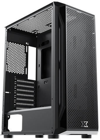 Xigmatek Gaming X Midi Tower Компютърна кутия със страничен прозорец и RGB осветление Черен