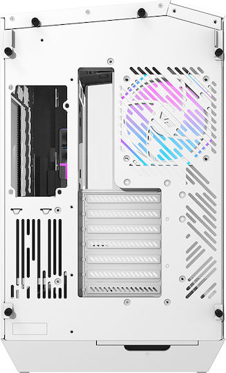 Darkflash DY470 (+fans & gpu bracket) Gaming Midi Tower Computer Case with Side Window and RGB Lighting White