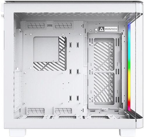 Montech King 95 Gaming Middle Tower Carcasă PC cu Deschidere Laterală Albă