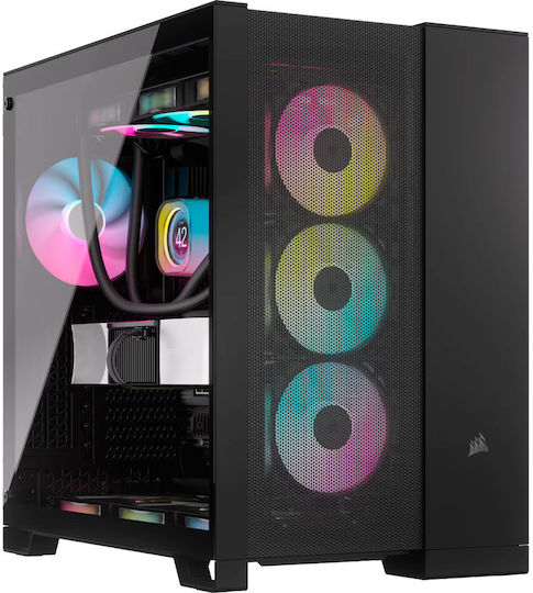 Corsair 6500D Airflow Gaming Midi-Turm Computergehäuse mit Seitenfenster Schwarz