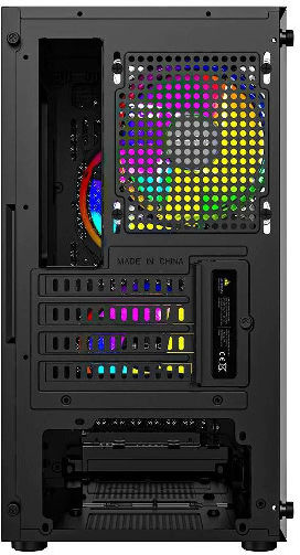 Logic Aramis ARGB Gaming Mini Tower Computer Case with Side Window Black