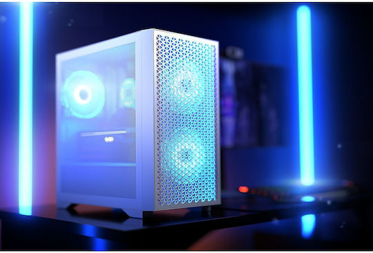 Logic Dart Pro Mini ARGB Gaming Mini-Turm Computergehäuse Weiß