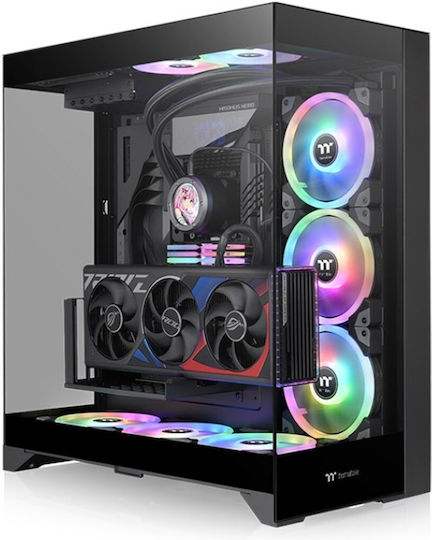 Thermaltake CTE E550 TG Gaming Midi Tower Computer Case with Window Panel Gravel Sand