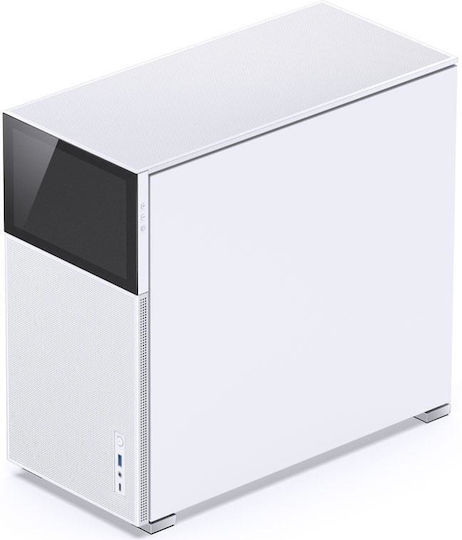 Jonsbo D41 Mesh Bildschirm Gaming Midi-Turm Computergehäuse mit Seitenfenster Weiß